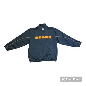 NFL Reebok Chicago Bears Team Apparel Pullover L/S 1/4 Zip Jacket Men’s Size XL